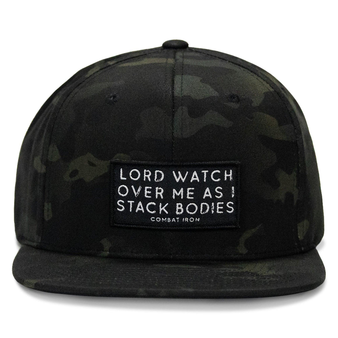 One Revolver Surfboards - Lord Watch Over Me As I Stack Bodies Patch Flatbill Hat HEADWEAR