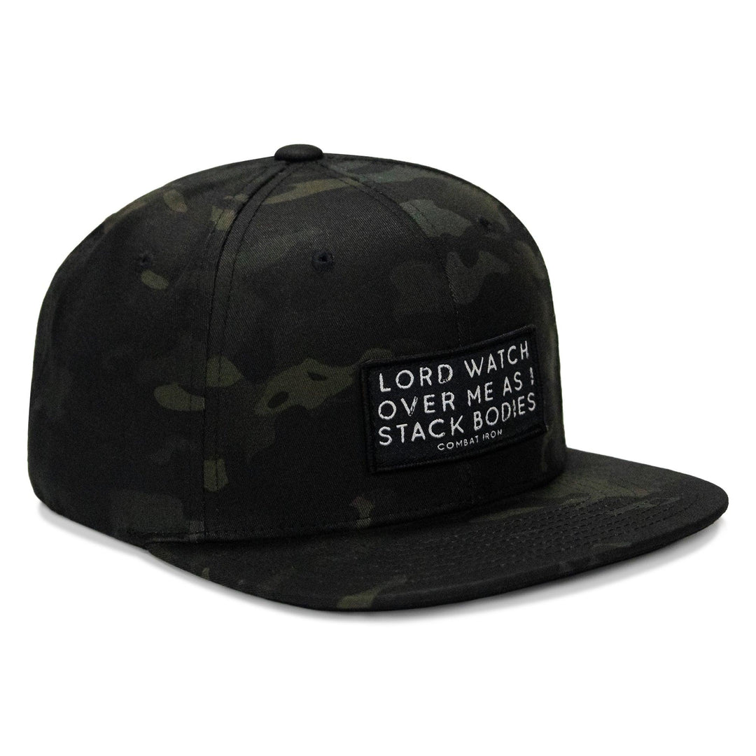 One Revolver Surfboards - Lord Watch Over Me As I Stack Bodies Patch Flatbill Hat HEADWEAR