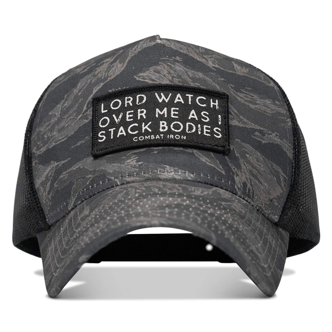 One Revolver Surfboards - Lord Watch Over Me As I Stack Bodies Patch Five Panel Breacher Snapback Hat BREACHER SNAPBACK