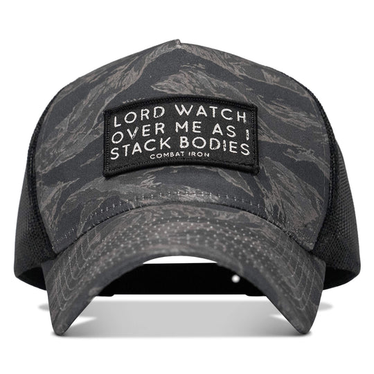 One Revolver Surfboards - Lord Watch Over Me As I Stack Bodies Patch Five Panel Breacher Snapback Hat BREACHER SNAPBACK