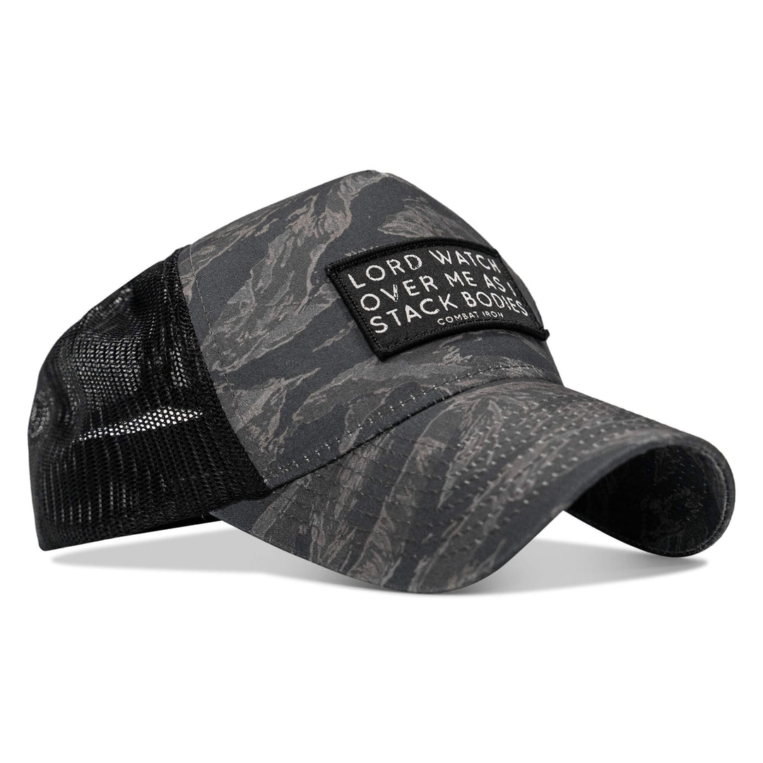 One Revolver Surfboards - Lord Watch Over Me As I Stack Bodies Patch Five Panel Breacher Snapback Hat BREACHER SNAPBACK