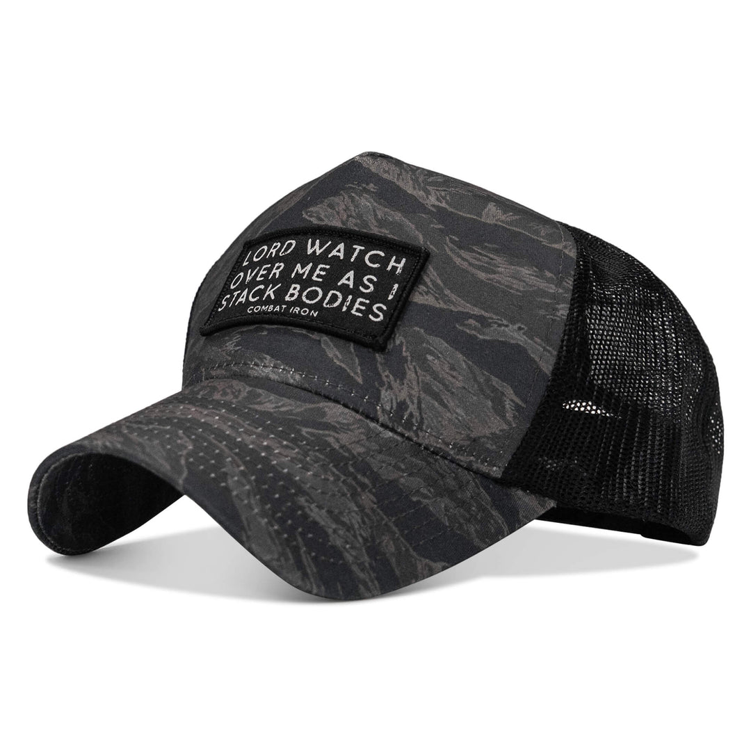One Revolver Surfboards - Lord Watch Over Me As I Stack Bodies Patch Five Panel Breacher Snapback Hat BREACHER SNAPBACK