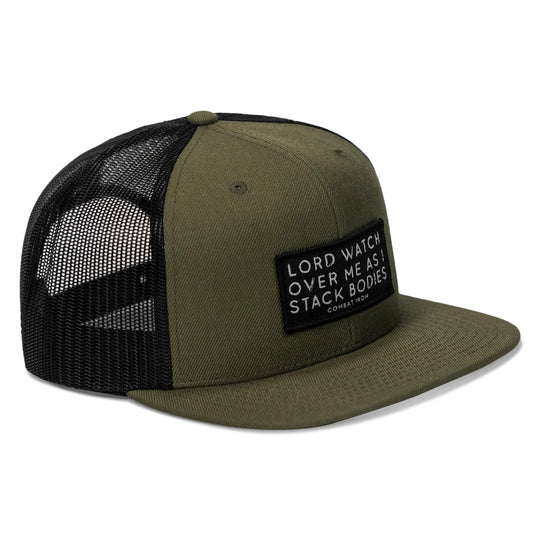 One Revolver Surfboards - Lord Watch Over Me As I Stack Bodies Patch Flatbill SnapBack Hat HEADWEAR