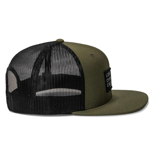 One Revolver Surfboards - Lord Watch Over Me As I Stack Bodies Patch Flatbill SnapBack Hat HEADWEAR