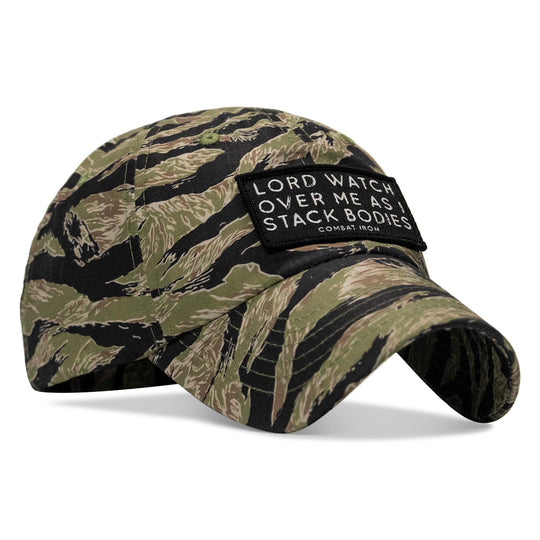 One Revolver Surfboards - Lord Watch Over Me As I Stack Bodies Patch Tactical Ripstop Mesh Snapback Hat HEADWEAR