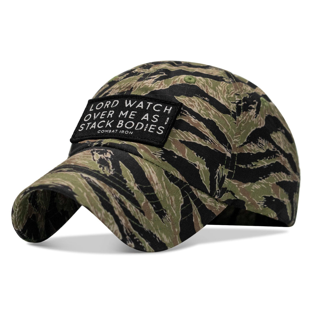 One Revolver Surfboards - Lord Watch Over Me As I Stack Bodies Patch Tactical Ripstop Mesh Snapback Hat HEADWEAR