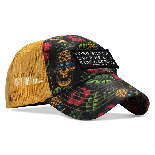 One Revolver Surfboards - Lord Watch Over Me As I Stack Bodies Patch Tactical Ripstop Mesh Snapback Hat HEADWEAR