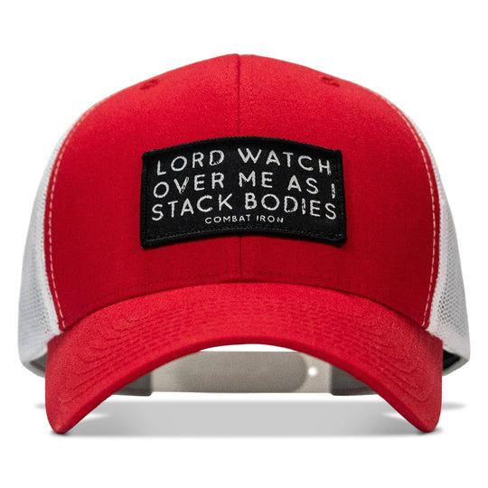 One Revolver Surfboards - Lord Watch Over Me As I Stack Bodies Patch Snapback Hat HEADWEAR