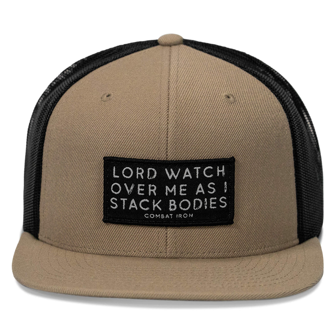 One Revolver Surfboards - Lord Watch Over Me As I Stack Bodies Patch Flatbill SnapBack Hat HEADWEAR