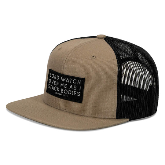 One Revolver Surfboards - Lord Watch Over Me As I Stack Bodies Patch Flatbill SnapBack Hat HEADWEAR