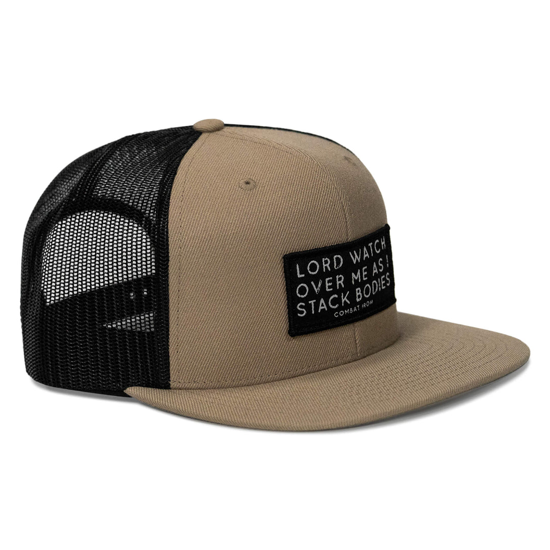 One Revolver Surfboards - Lord Watch Over Me As I Stack Bodies Patch Flatbill SnapBack Hat HEADWEAR