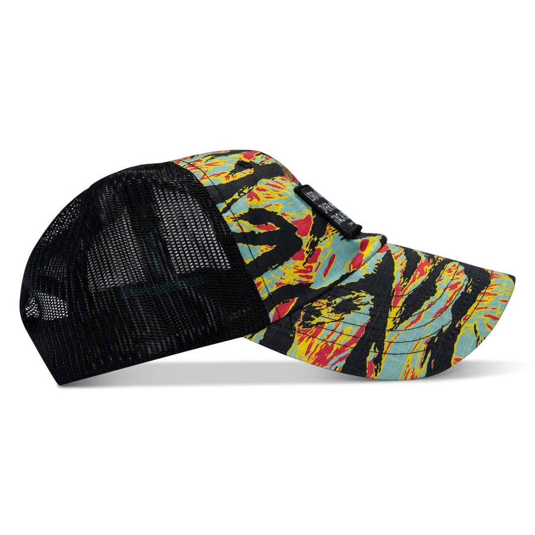 One Revolver Surfboards - Lord Watch Over Me As I Stack Bodies Patch Tactical Ripstop Mesh Snapback Hat HEADWEAR