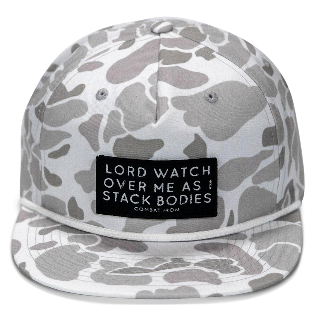 One Revolver Surfboards - Lord Watch Over Me As I Stack Bodies Patch Flatbill Hat HEADWEAR