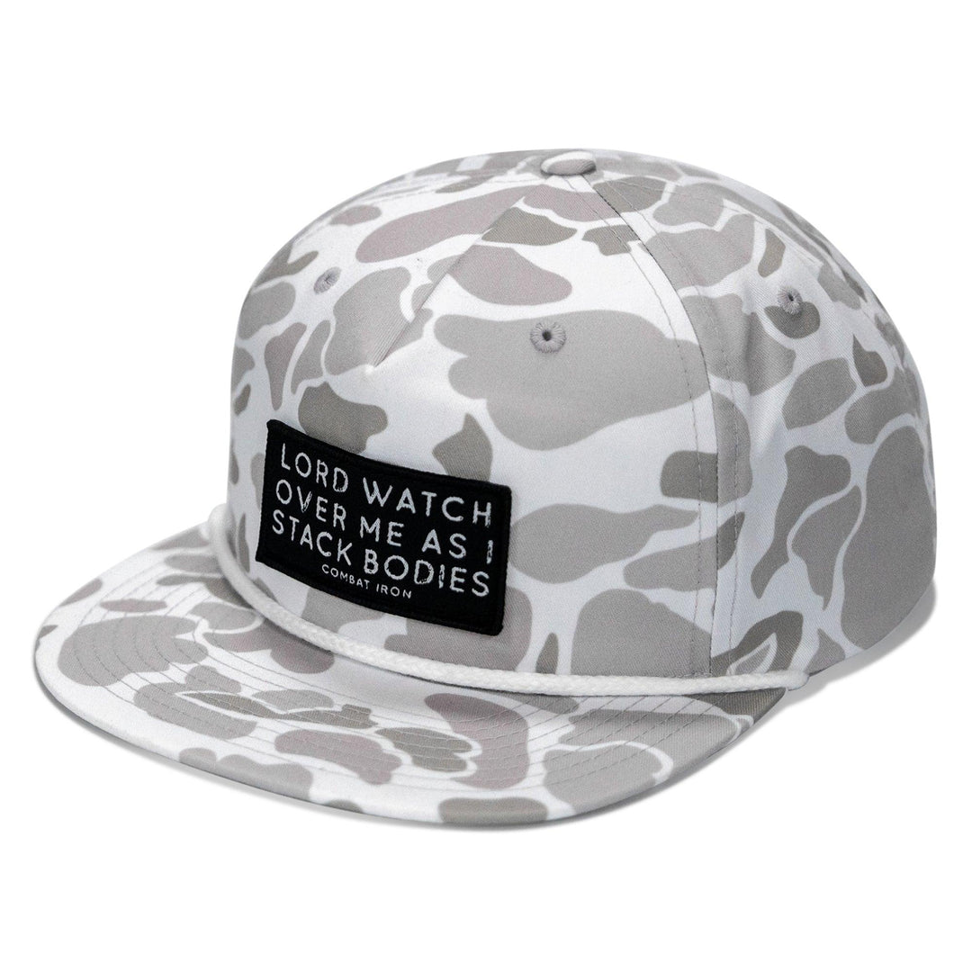 One Revolver Surfboards - Lord Watch Over Me As I Stack Bodies Patch Flatbill Hat HEADWEAR