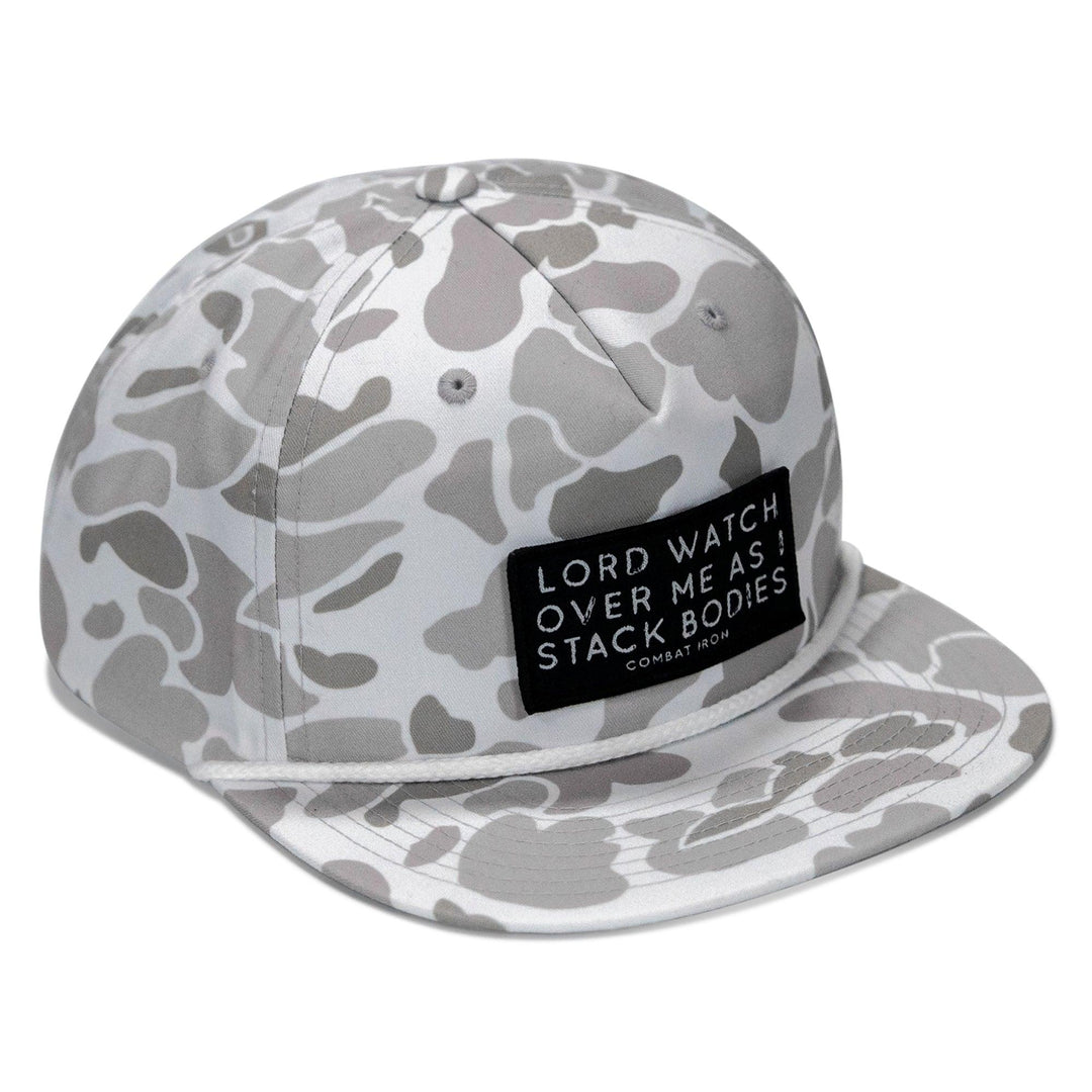 One Revolver Surfboards - Lord Watch Over Me As I Stack Bodies Patch Flatbill Hat HEADWEAR