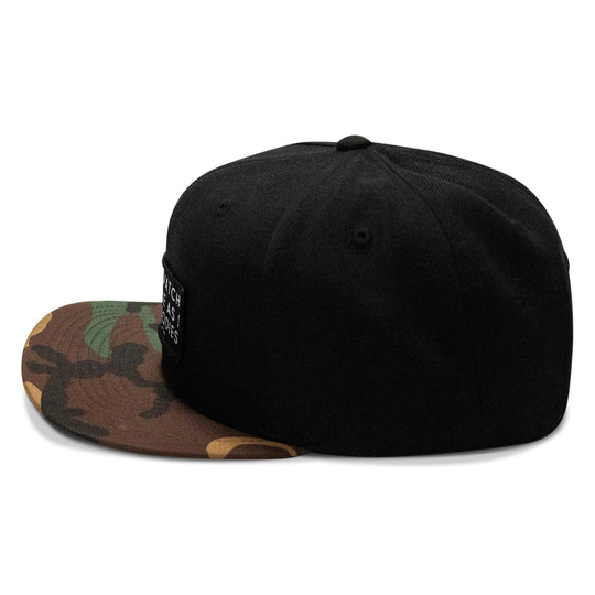 One Revolver Surfboards - Lord Watch Over Me As I Stack Bodies Patch Flatbill SnapBack Hat HEADWEAR