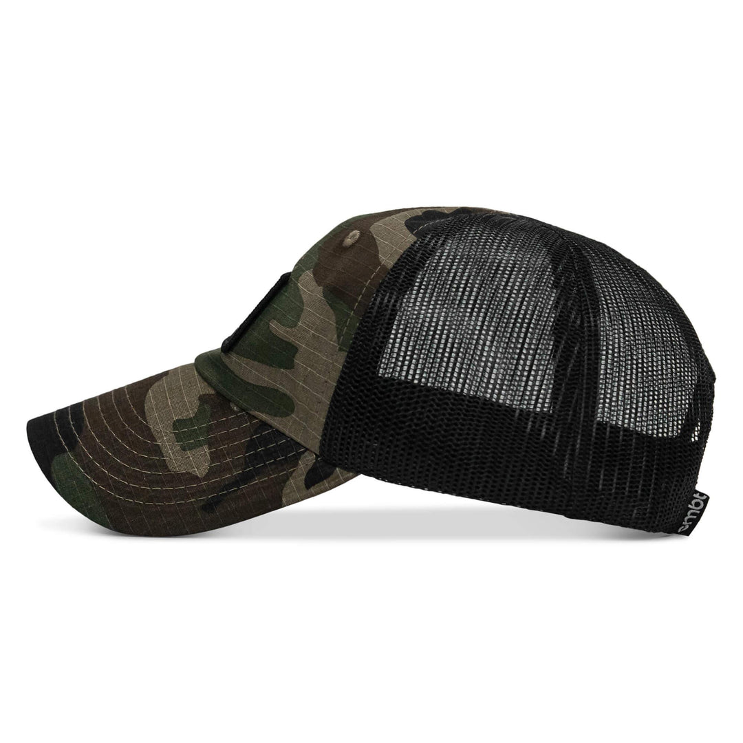 One Revolver Surfboards - Lord Watch Over Me As I Stack Bodies Patch Tactical Ripstop Mesh Snapback Hat HEADWEAR