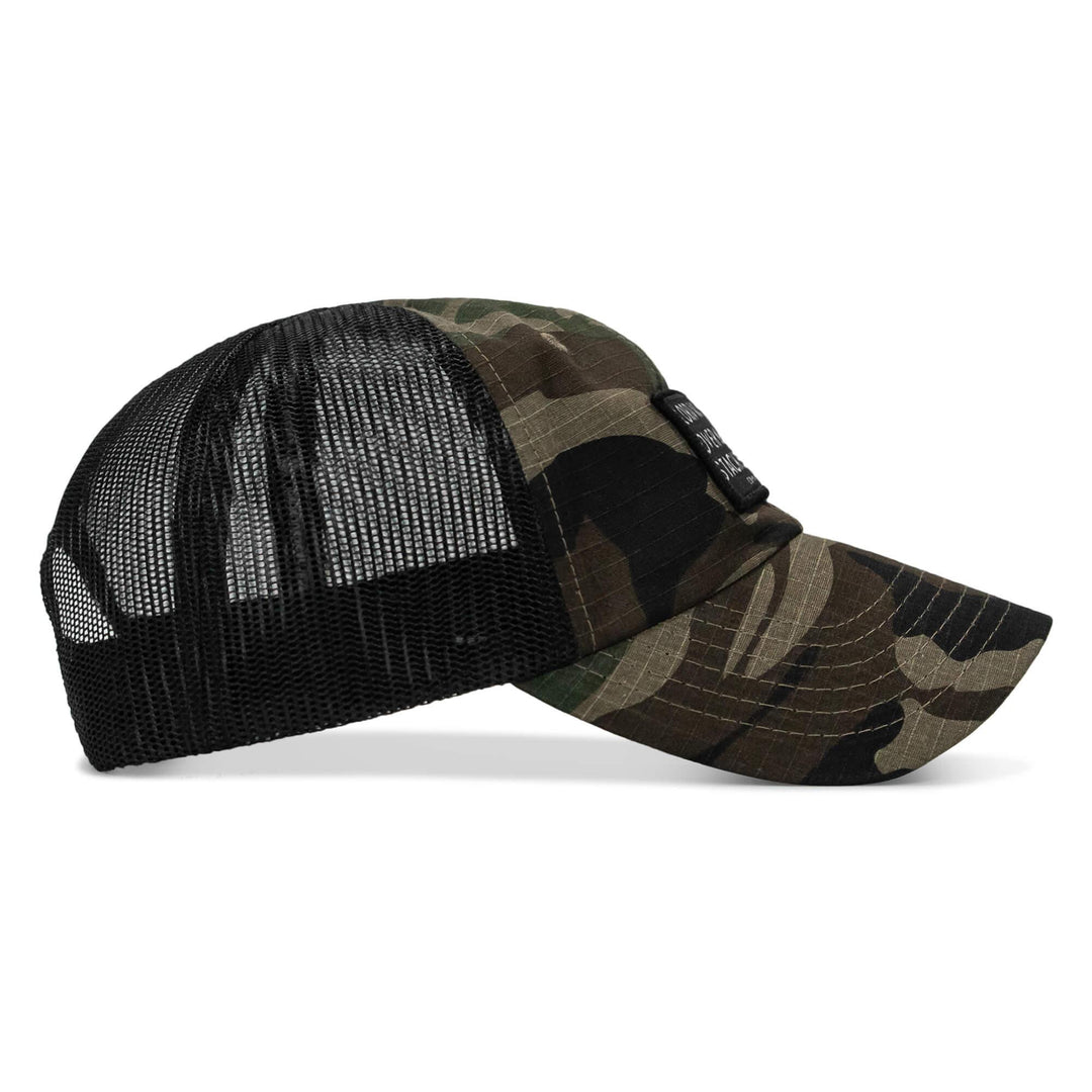 One Revolver Surfboards - Lord Watch Over Me As I Stack Bodies Patch Tactical Ripstop Mesh Snapback Hat HEADWEAR