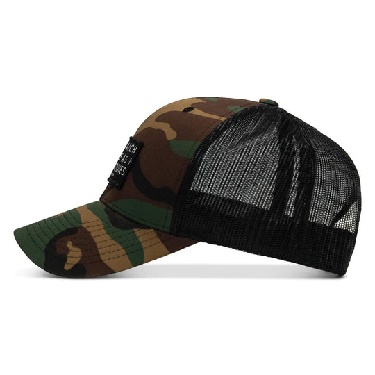 One Revolver Surfboards - Lord Watch Over Me As I Stack Bodies Patch Snapback Hat HEADWEAR