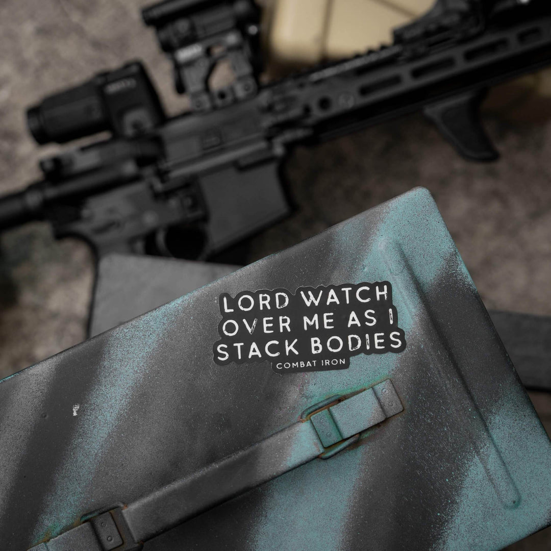 Lord Watch Over Me As I Stack Bodies Decal - One Revolver Surfboards