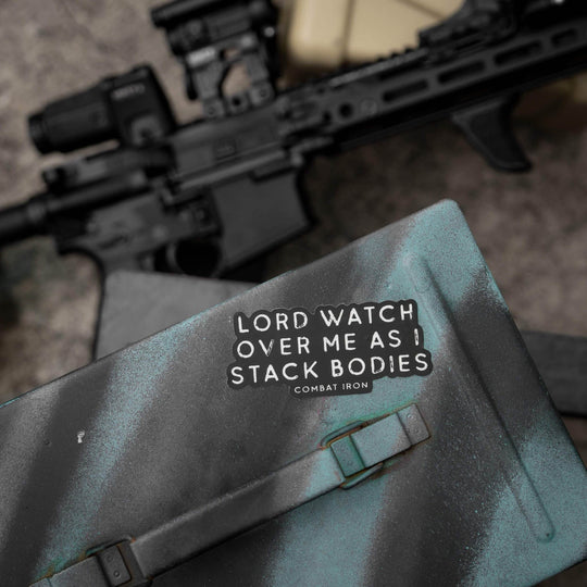 Lord Watch Over Me As I Stack Bodies Decal - One Revolver Surfboards
