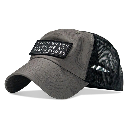 One Revolver Surfboards - Lord Watch Over Me As I Stack Bodies Patch Tactical Ripstop Mesh Snapback Hat HEADWEAR