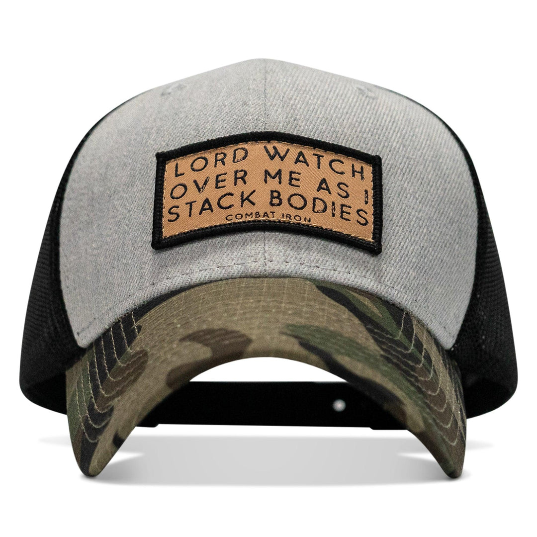 One Revolver Surfboards - Lord Watch Over Me As I Stack Bodies Tan Patch Snapback Hat HEADWEAR