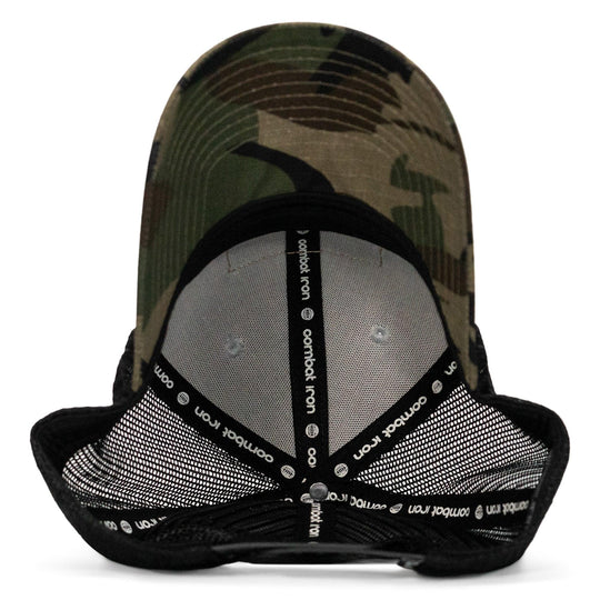 One Revolver Surfboards - Lord Watch Over Me As I Stack Bodies Tan Patch Snapback Hat HEADWEAR