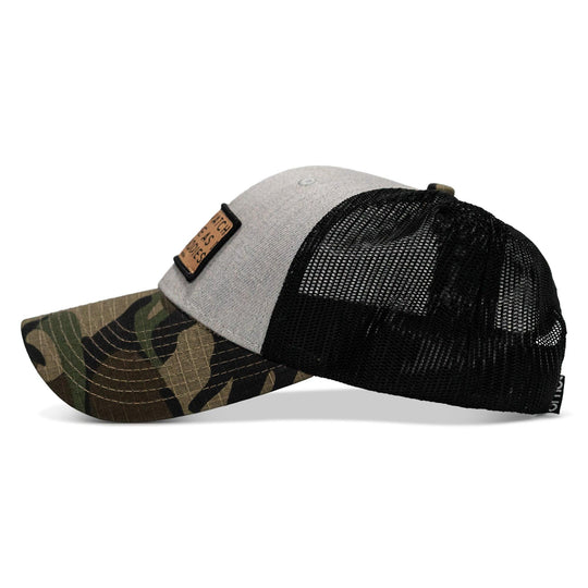 One Revolver Surfboards - Lord Watch Over Me As I Stack Bodies Tan Patch Snapback Hat HEADWEAR