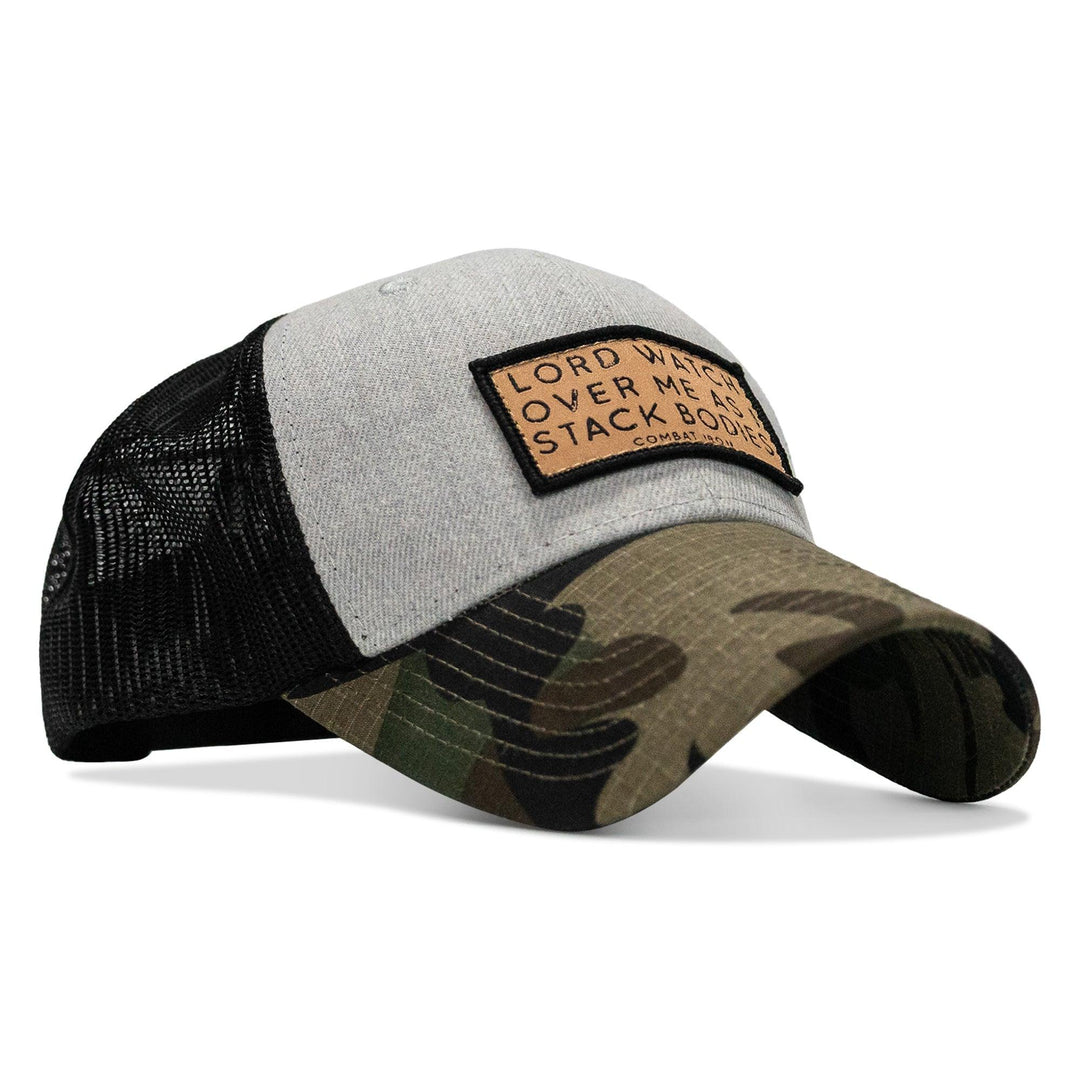 One Revolver Surfboards - Lord Watch Over Me As I Stack Bodies Tan Patch Snapback Hat HEADWEAR
