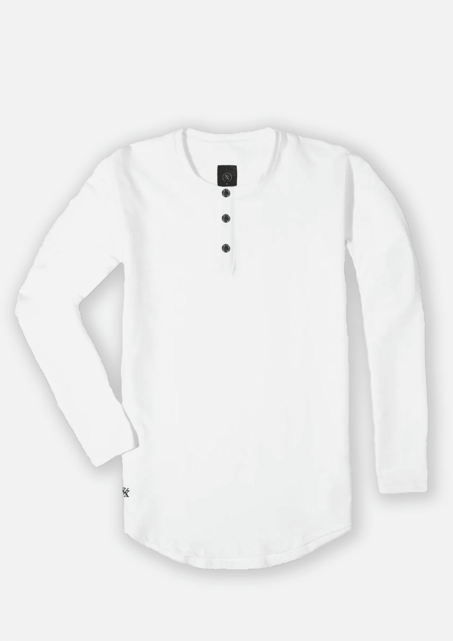 L/S Henley Curved Hem - One Revolver Surfboards