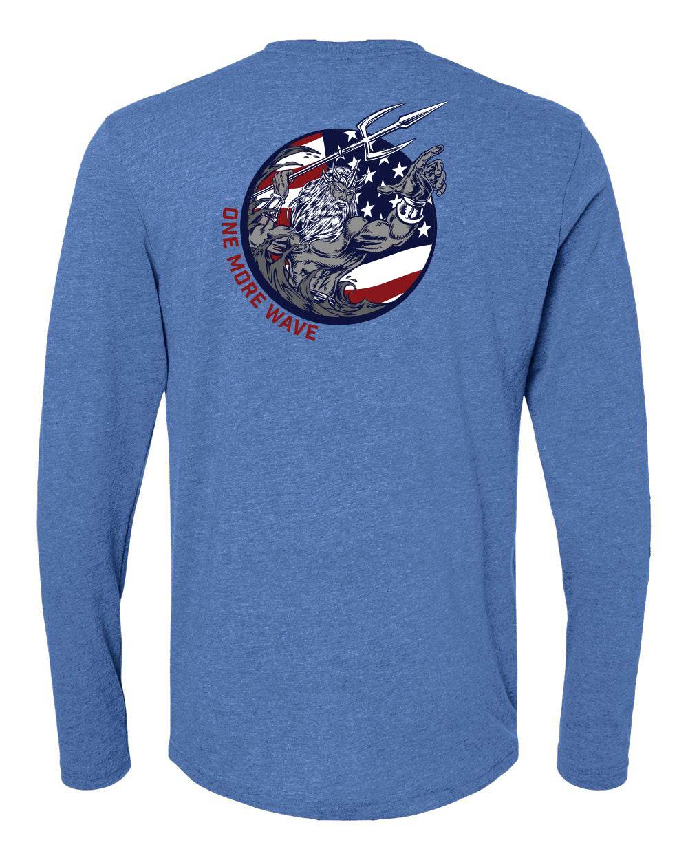 Retro Patriotic Long Sleeve T-Shirt - One Revolver Surfboards