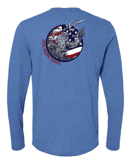 Retro Patriotic Long Sleeve T-Shirt - One Revolver Surfboards