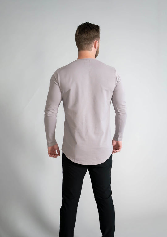 L/S Henley Curved Hem VX - One Revolver Surfboards