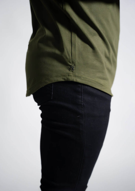L/S Henley Curved Hem - One Revolver Surfboards