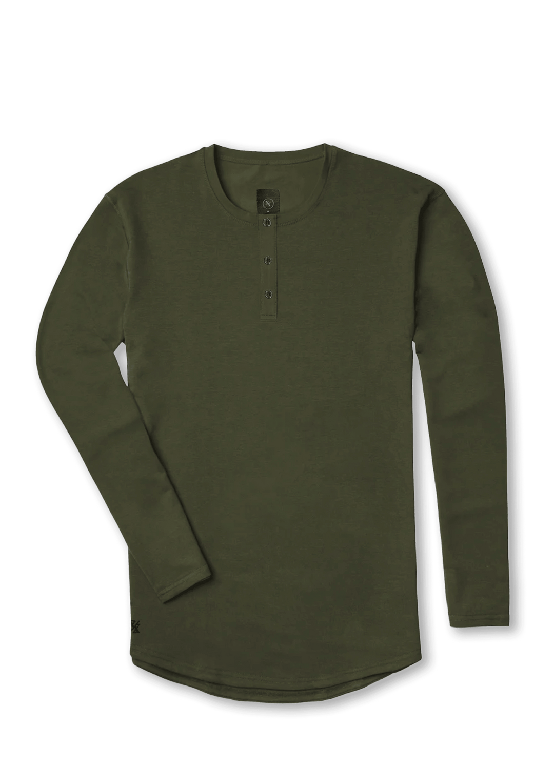 L/S Henley Curved Hem - One Revolver Surfboards