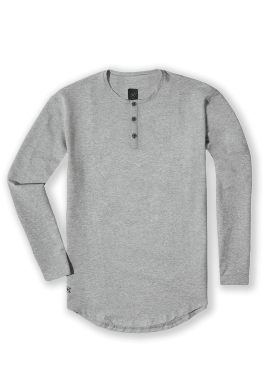 L/S Henley Curved Hem - One Revolver Surfboards