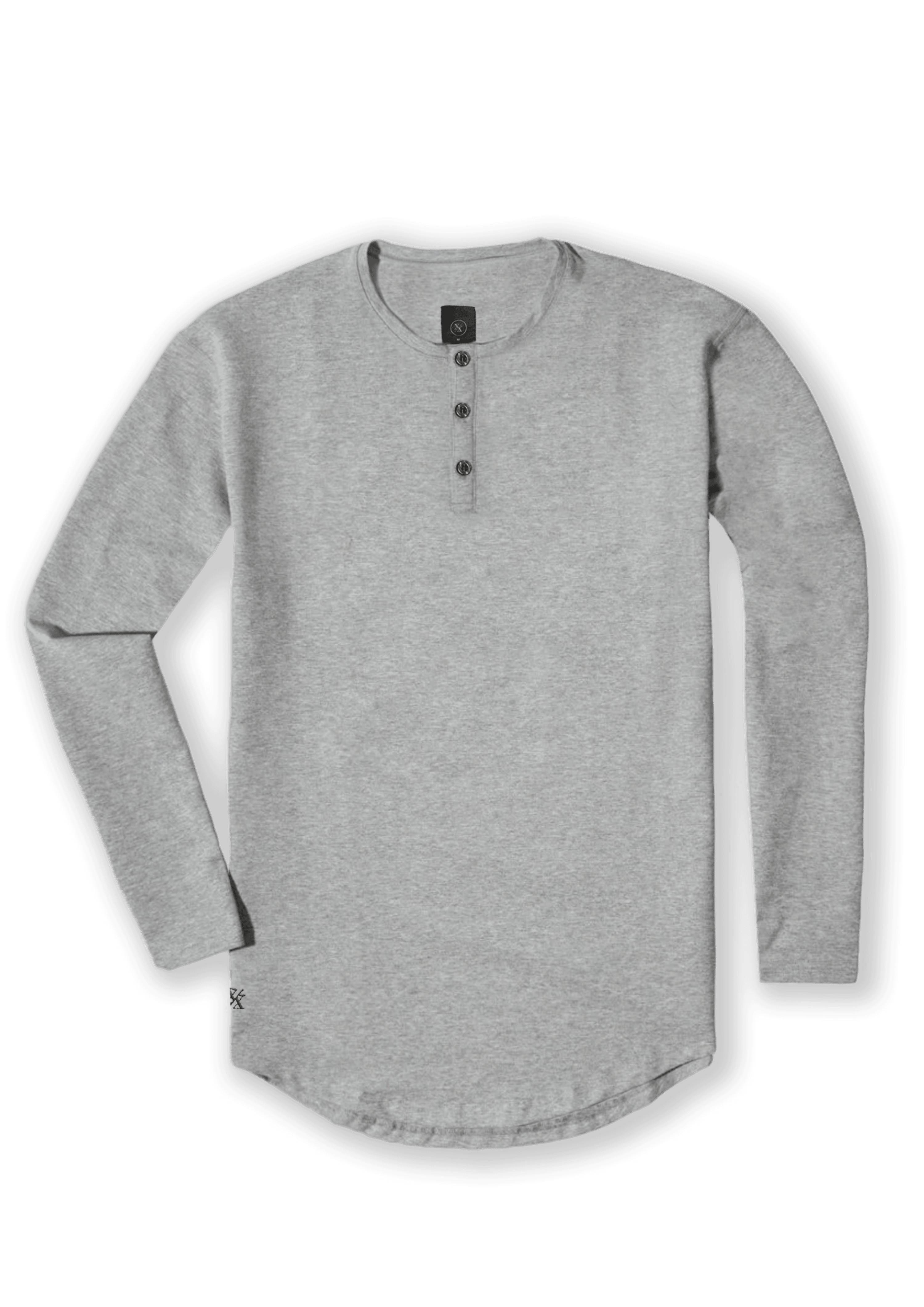 L/S Henley Curved Hem - One Revolver Surfboards