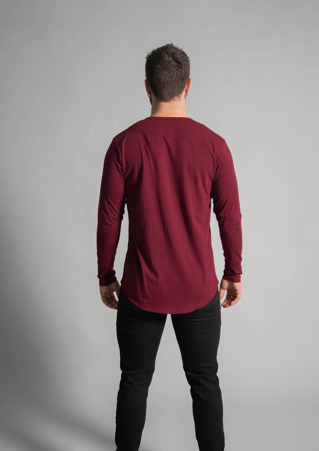 L/S Henley Curved Hem - One Revolver Surfboards