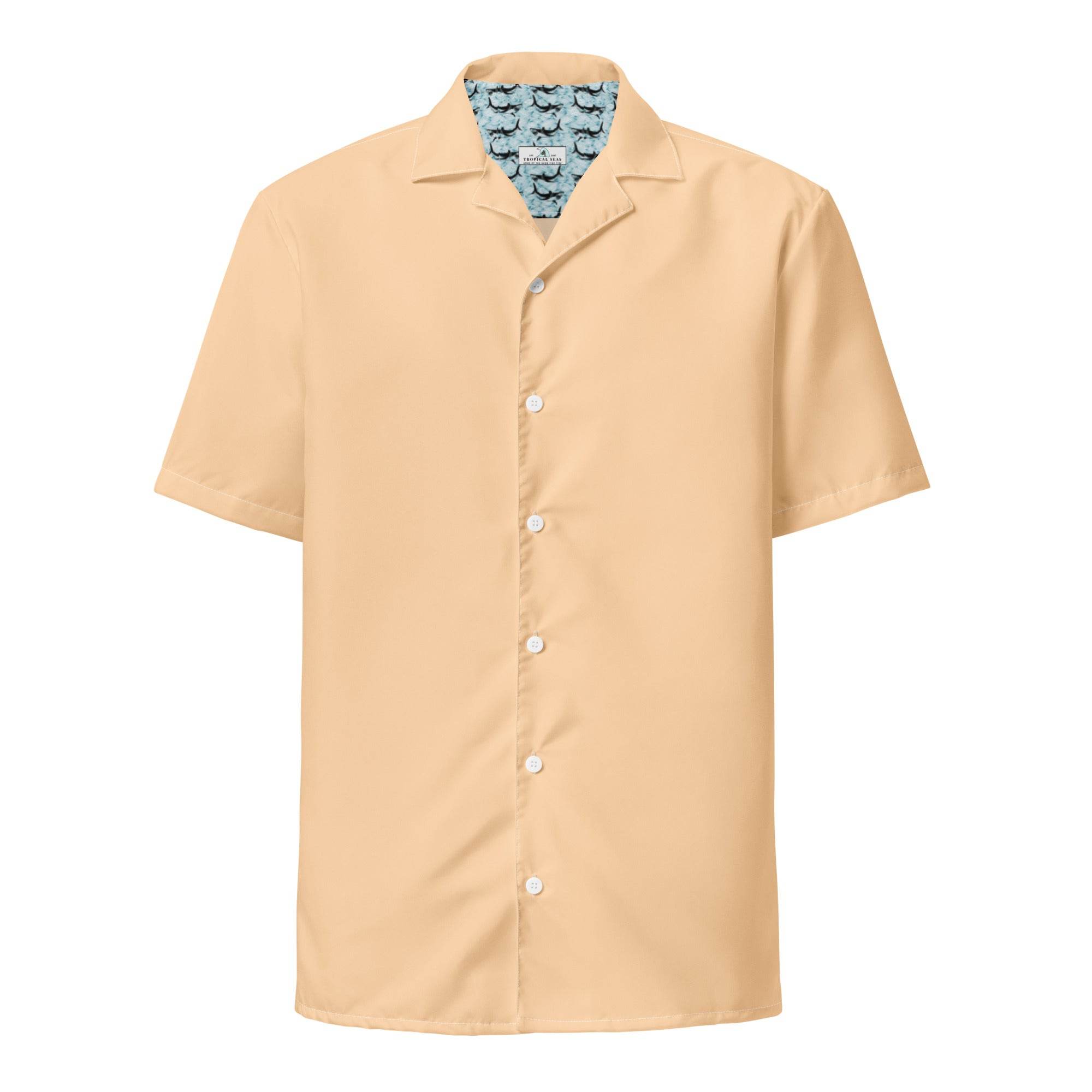 Labelless Clownfish Orange Button Down Camp Shirt - One Revolver Surfboards