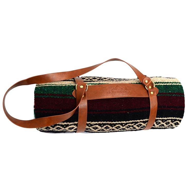 Maroon & Green Mexican Super Falsa Blanket - One Revolver Surfboards