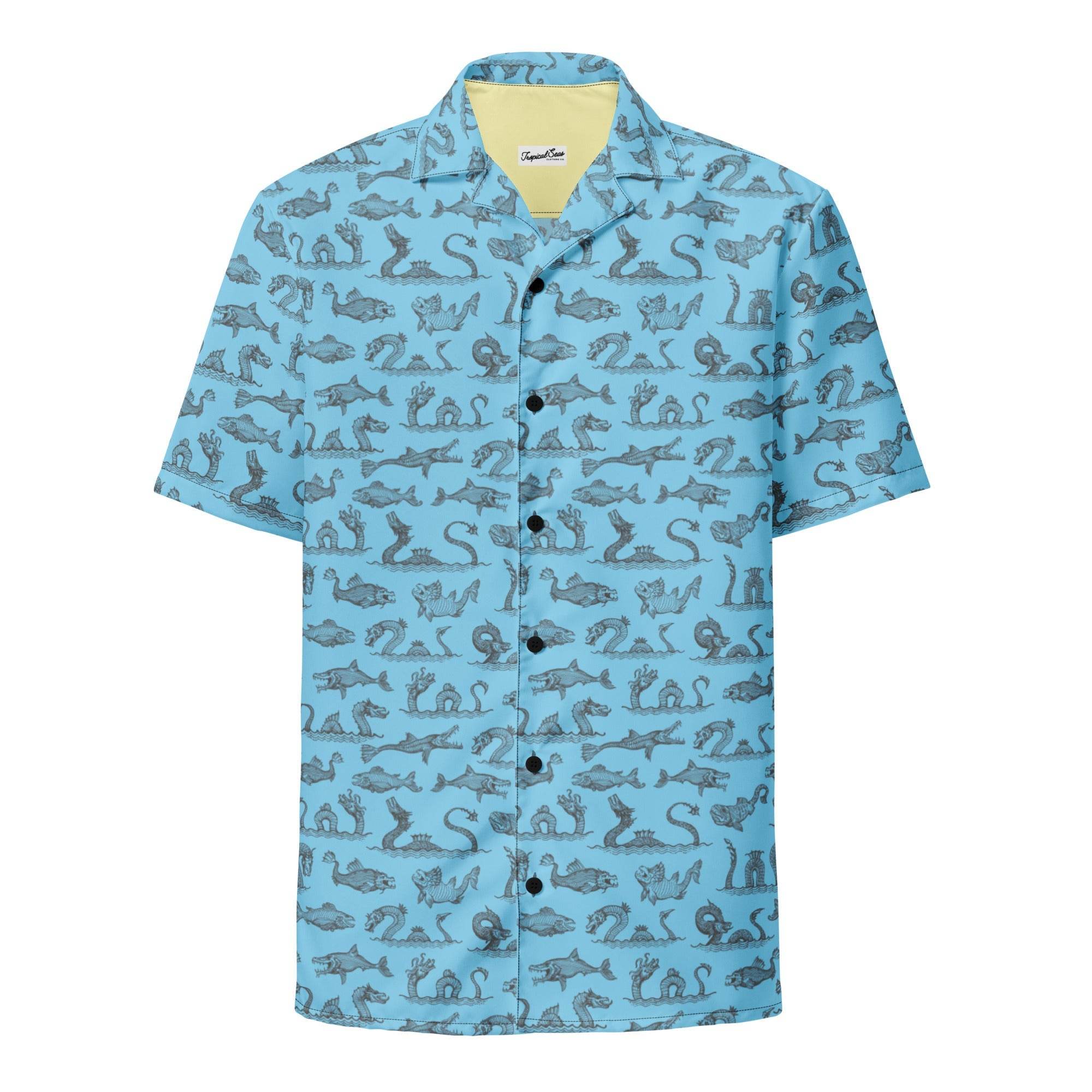 Legends of the Deep Button Down Hawaiian Shirt - One Revolver Surfboards