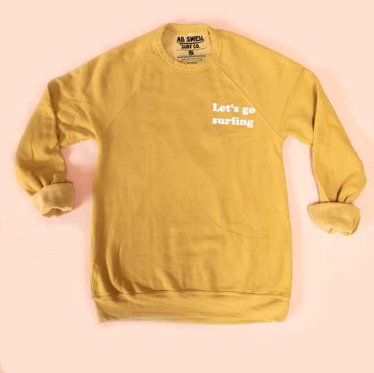 Let's Go Surfing Adult Sweatshirt - One Revolver Surfboards