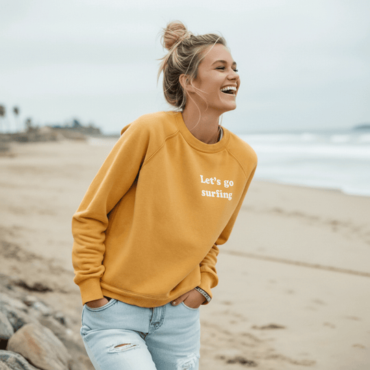 Let's Go Surfing Adult Sweatshirt - One Revolver Surfboards