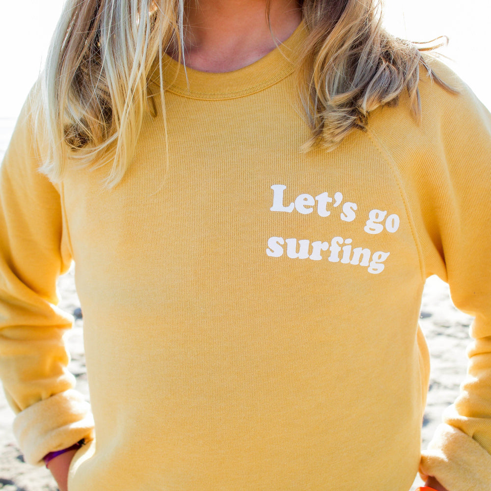 Let's Go Surfing Adult Sweatshirt - One Revolver Surfboards