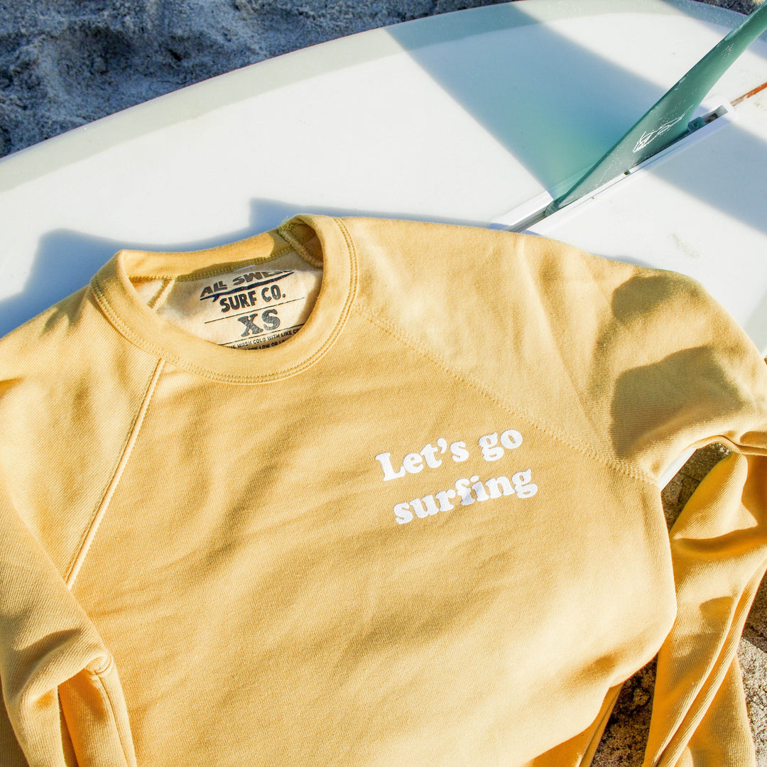 Let's Go Surfing Adult Sweatshirt - One Revolver Surfboards