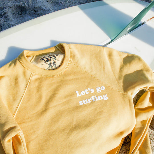 Let's Go Surfing Adult Sweatshirt - One Revolver Surfboards