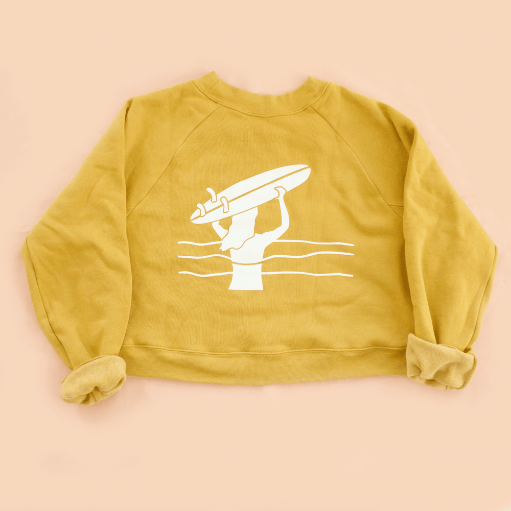 Let's Go Surfing BOXY Sweatshirt - One Revolver Surfboards
