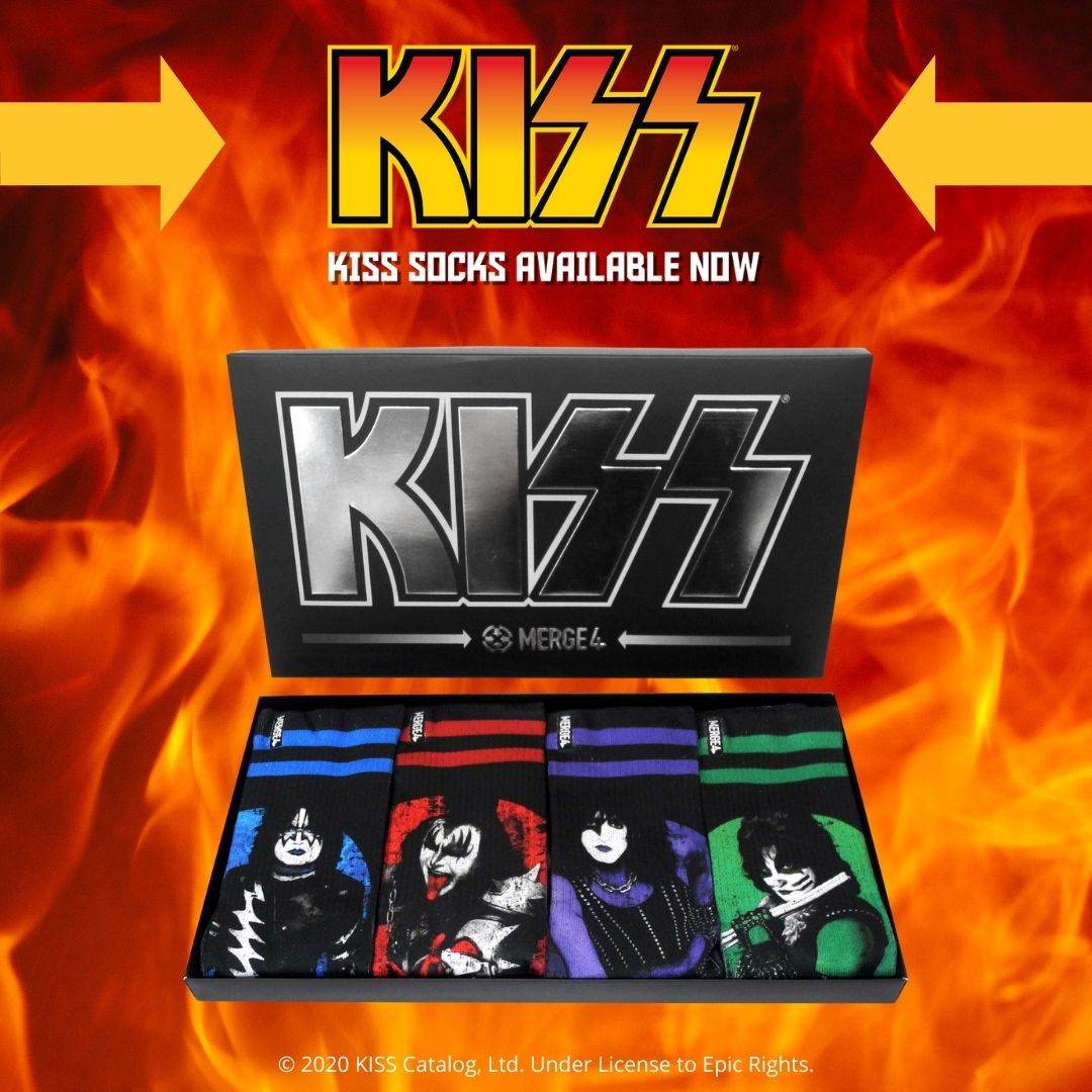 Merge4 KISS Collection LTD Crew Socks Box Set (4 Pairs) - One Revolver Surfboards