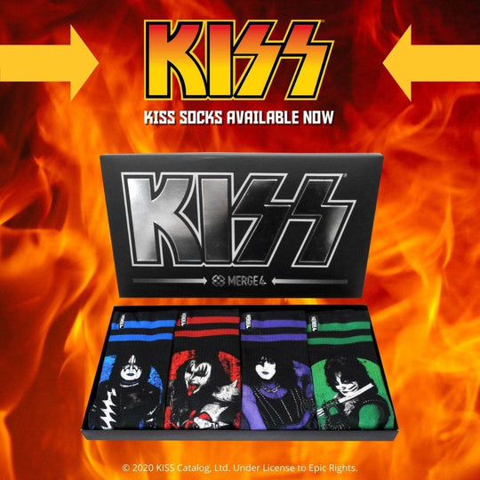 Merge4 KISS Collection LTD Crew Socks Box Set (4 Pairs) - One Revolver Surfboards